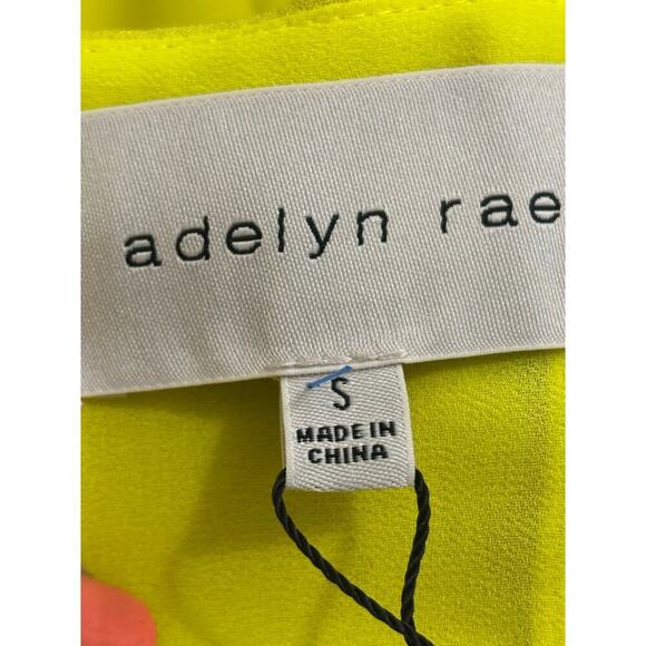 Adelyn Rae Gia Ribbon Strap dress, small, yellow, NWT, bright, summer party - Picture 5 of 7